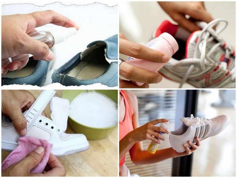 traitement antiseptique des chaussures